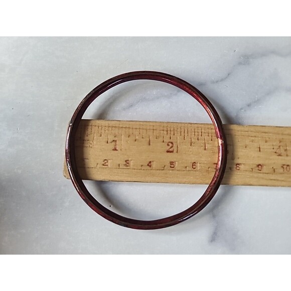 Cloisonne Floral Enamel Bangle Bracelet Vintage - Picture 8 of 10